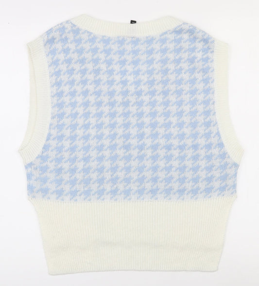 Womens UK Size XS H&M White Pullover Jumper