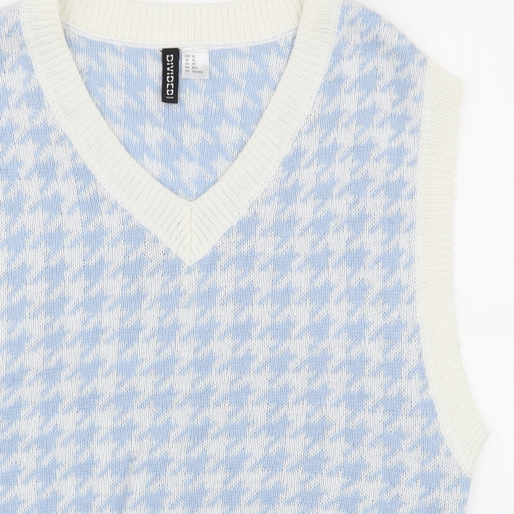 Womens UK Size XS H&M White Pullover Jumper