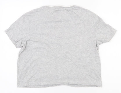 Womens UK Size 8 Jack Wills Grey Basic T-Shirt