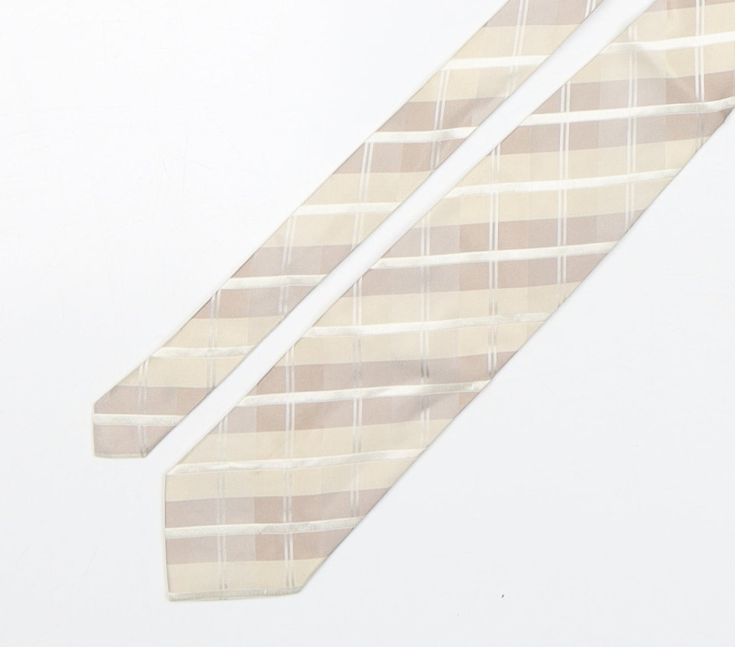 NEXT Mens Multicoloured Plaids & Checks Silk Pointed Tie One Size