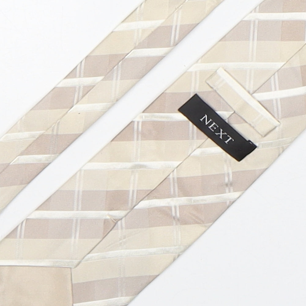 NEXT Mens Multicoloured Plaids & Checks Silk Pointed Tie One Size