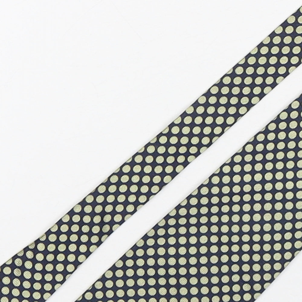 George Mens Multicoloured Polka Dot Silk Pointed Tie One Size