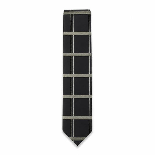 Front view of Next men’s multicoloured plaids & checks polyester pointed tie one size