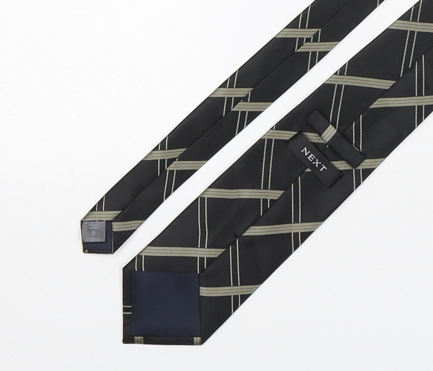 NEXT Mens Multicoloured Plaids & Checks Polyester Pointed Tie One Size