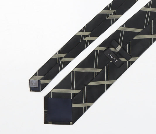 NEXT Mens Multicoloured Plaids & Checks Polyester Pointed Tie One Size