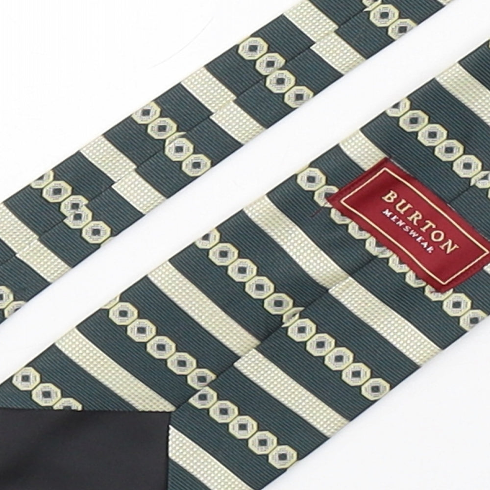 Mens Burton Multicoloured Striped  Pointed Tie