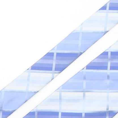 Mens Fellini Blue Plaids & Checks  Pointed Tie