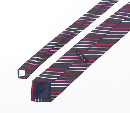 Mens Burton Multicoloured Striped  Pointed Tie