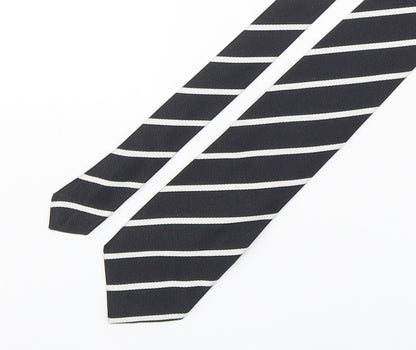 Marks and Spencer Mens Multicoloured Striped Silk Pointed Tie One Size