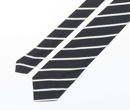 Marks and Spencer Mens Multicoloured Striped Silk Pointed Tie One Size