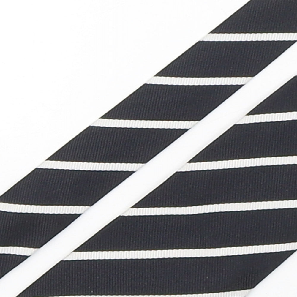 Marks and Spencer Mens Multicoloured Striped Silk Pointed Tie One Size