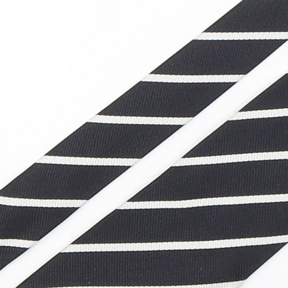 Marks and Spencer Mens Multicoloured Striped Silk Pointed Tie One Size