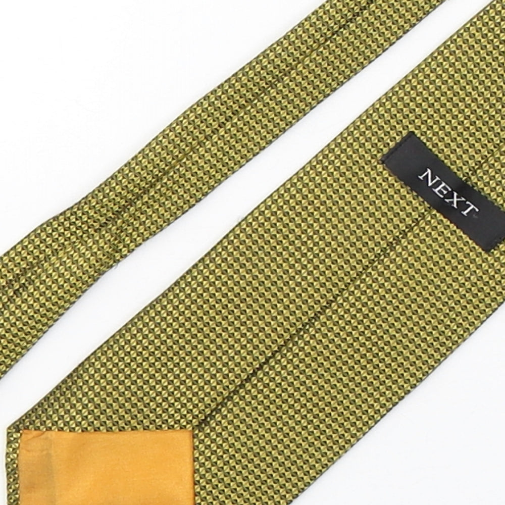 NEXT Mens Multicoloured Geometric Silk Pointed Tie One Size