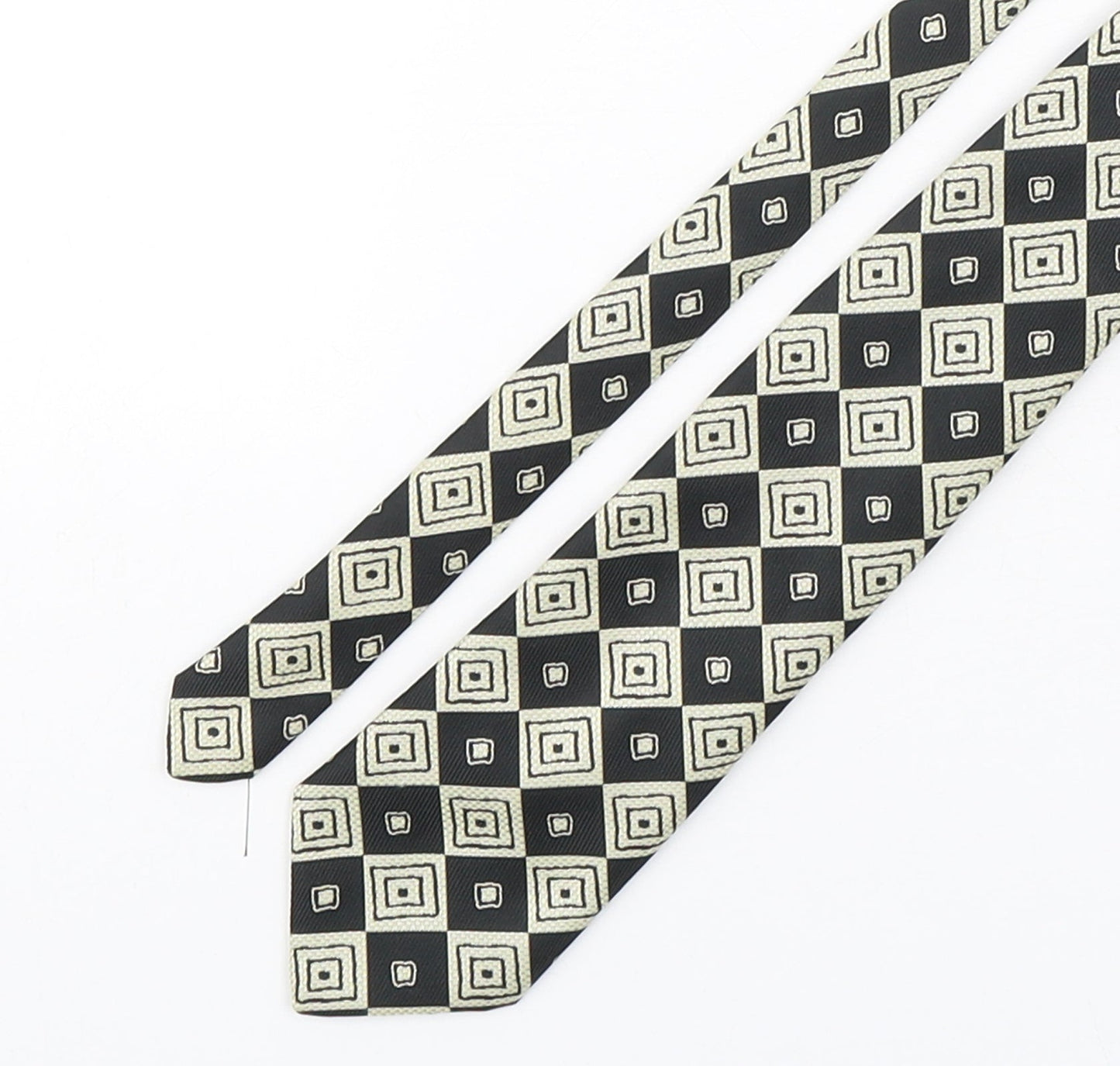 Marks and Spencer Mens Multicoloured Geometric Polyester Pointed Tie One Size