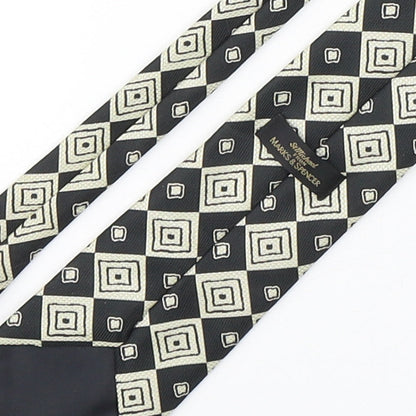 Marks and Spencer Mens Multicoloured Geometric Polyester Pointed Tie One Size