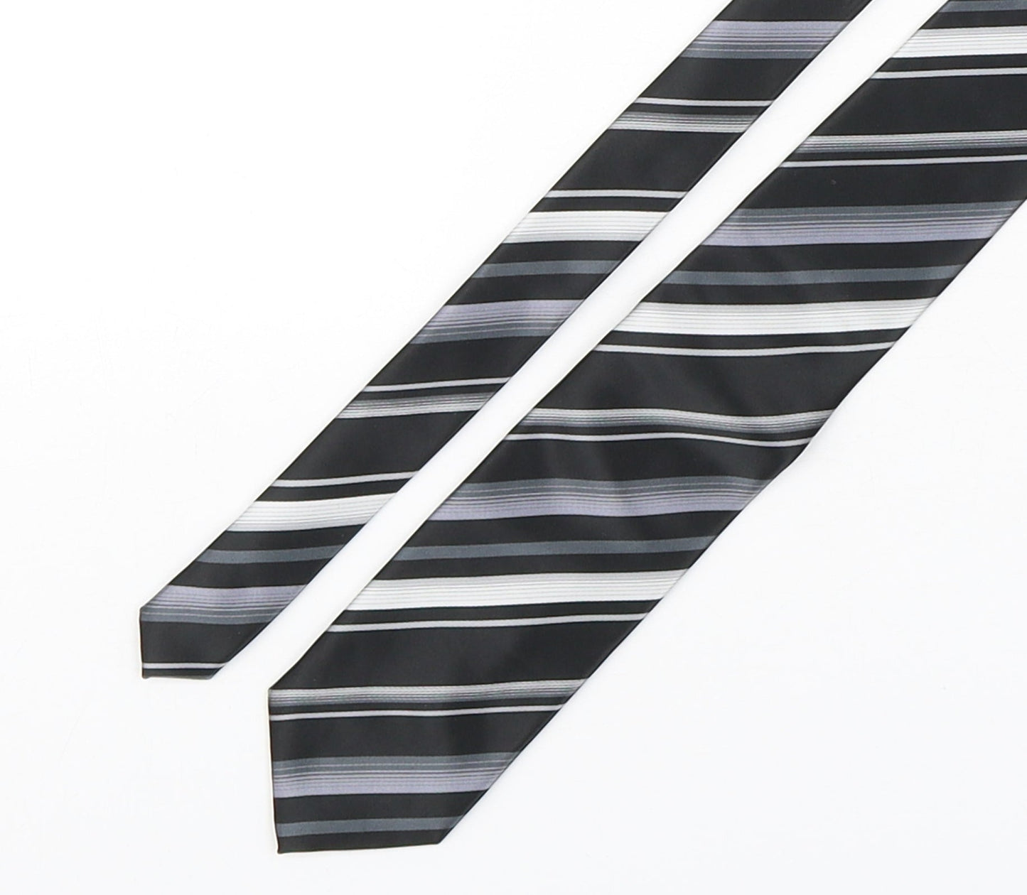 NEXT Mens Multicoloured Striped Polyester Pointed Tie One Size