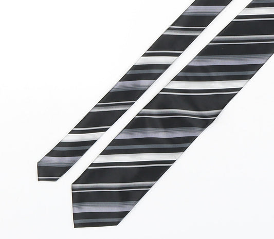 NEXT Mens Multicoloured Striped Polyester Pointed Tie One Size