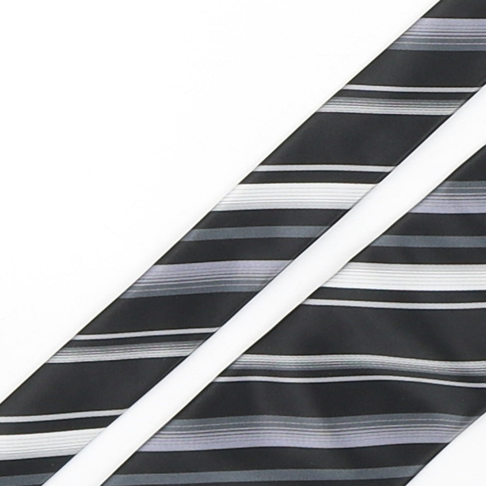 NEXT Mens Multicoloured Striped Polyester Pointed Tie One Size