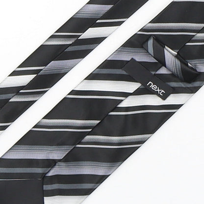 NEXT Mens Multicoloured Striped Polyester Pointed Tie One Size