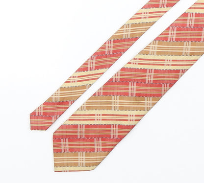 Skopes  Mens Multicoloured Plaids & Checks Polyester Pointed Tie One Size