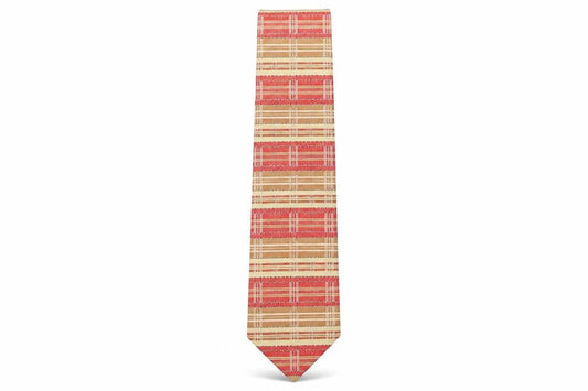 Front view of Skopes men’s multicoloured plaids & checks polyester pointed tie one size