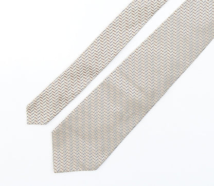 Piombo Mens Multicoloured Striped Silk Pointed Tie One Size