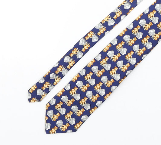 Mens Berkertex Multicoloured Geometric  Pointed Tie