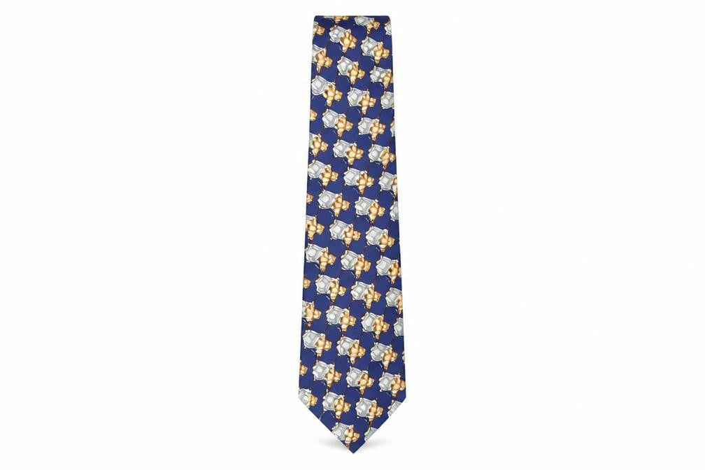Mens Berkertex Multicoloured Geometric  Pointed Tie