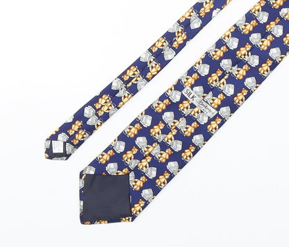 Mens Berkertex Multicoloured Geometric  Pointed Tie