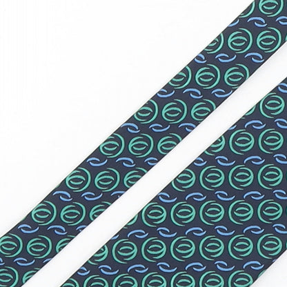 Allen & Douglas Mens Multicoloured Geometric Polyester Pointed Tie One Size
