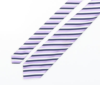 Mens Greenwoods Multicoloured Striped  Pointed Tie