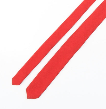 Front view of Mario Brazzi men’s red wool pointed tie one size