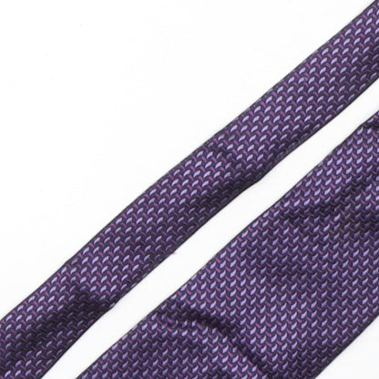 NEXT Mens Multicoloured Geometric Silk Pointed Tie One Size