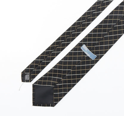 Marks and Spencer Mens Multicoloured Plaids & Checks Polyester Pointed Tie One Size