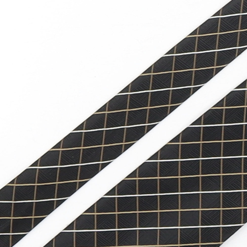 Marks and Spencer Mens Multicoloured Plaids & Checks Polyester Pointed Tie One Size