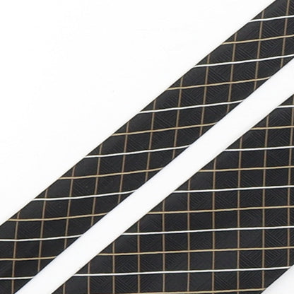 Marks and Spencer Mens Multicoloured Plaids & Checks Polyester Pointed Tie One Size