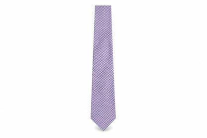 Mens Zantos Purple Plaids & Checks  Pointed Tie
