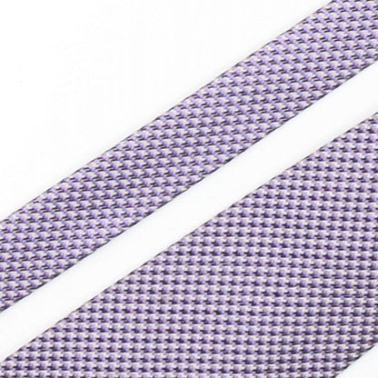 Zantos Mens Purple Plaids & Checks Polyester Pointed Tie One Size