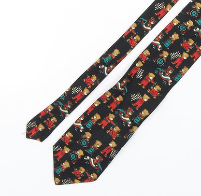 Havana  Mens Multicoloured Geometric Polyester Pointed Tie One Size - Racing Bear
