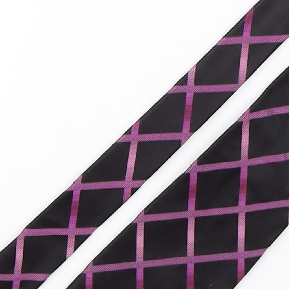Mens Fellini Multicoloured Geometric  Pointed Tie