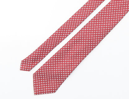 Marks and Spencer Mens Multicoloured Geometric Polyester Pointed Tie One Size