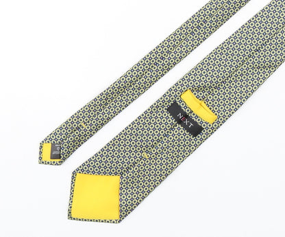 NEXT Mens Multicoloured Geometric Silk Pointed Tie One Size