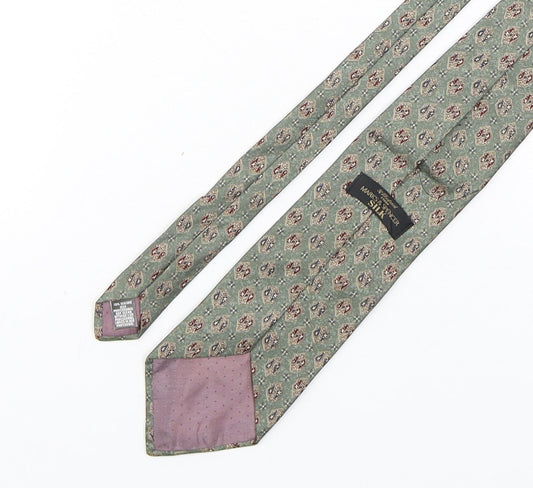 Marks and Spencer Mens Multicoloured Paisley Silk Pointed Tie One Size