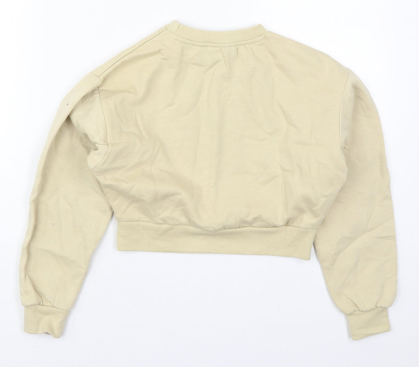 LilyLane Girls Beige  Cotton Pullover Sweatshirt Size 9-10 Years  Pullover