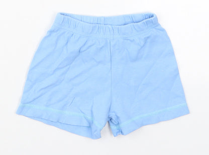 George Boys Blue  Cotton Sweatpants Trousers Size 18-24 Months   - Sweat Shorts
