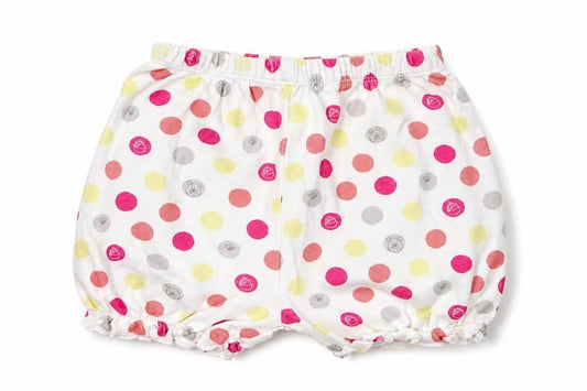 Disney Girls White Polka Dot Cotton Cropped Trousers Size 9-12 Months   - Winnie the Pooh Shorts
