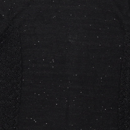 Womens UK Size M Matalan Black Cardigan Jumper