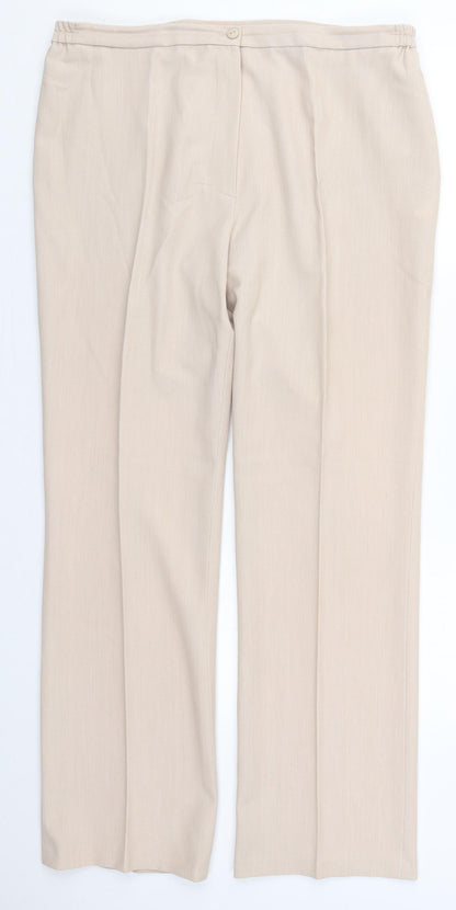 Womens UK Size 16 Gerard Regular Fit  Beige Trousers