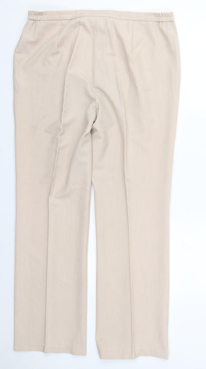 Womens UK Size 16 Gerard Regular Fit  Beige Trousers