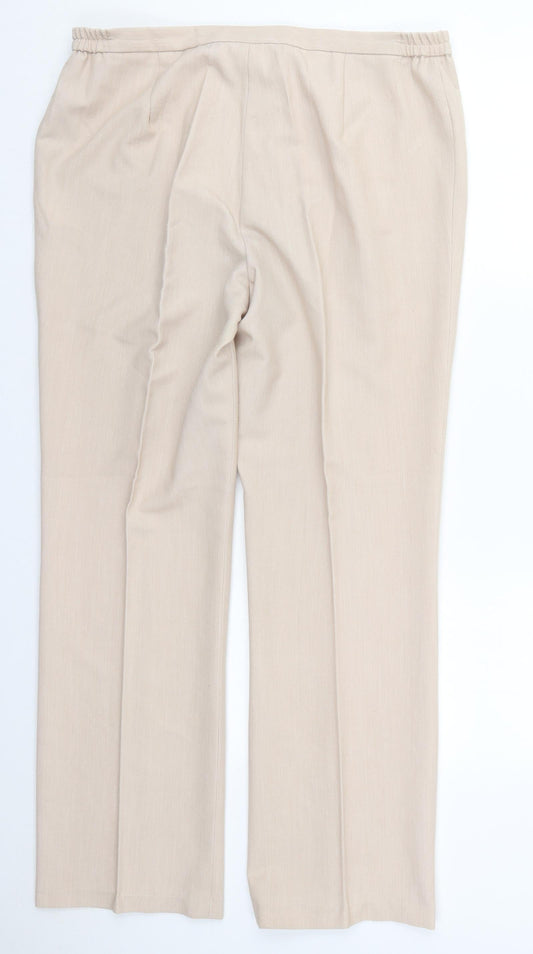 Womens UK Size 16 Gerard Regular Fit  Beige Trousers
